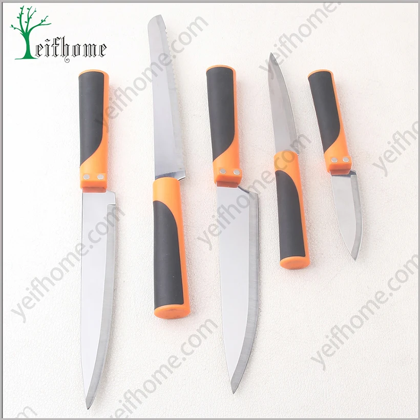 5pcs stainless steel kitchen knife set cutlery set