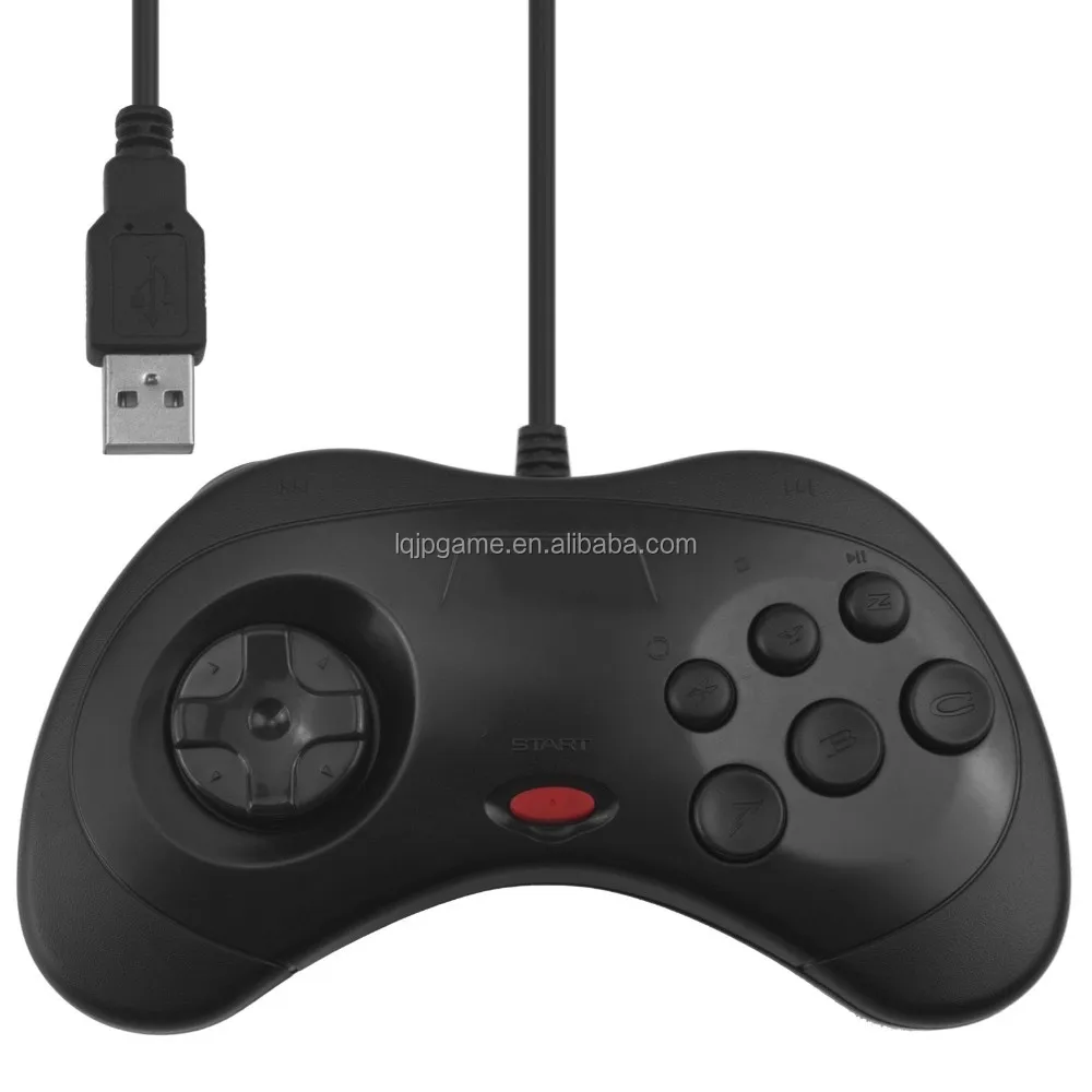 Lqjp Controller For Sega Saturn Usb Gamepad For Pc / Mac Usb Controller ...