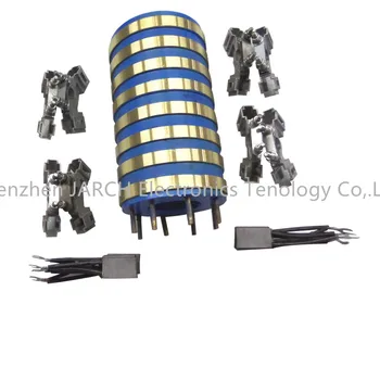 2-Way Conductive Carbon Brush Collector Ring For Candy Machine - Metal Replacement Part