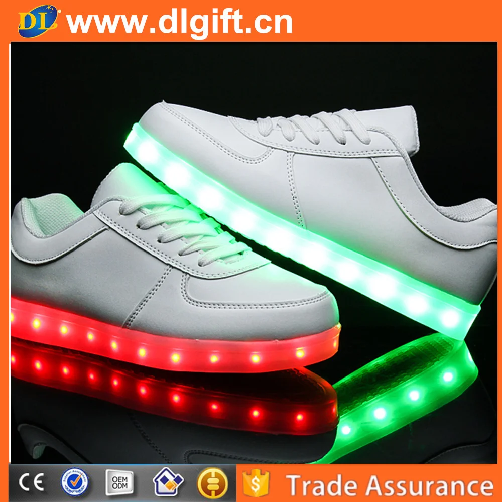 New Style Usb Rechargeable Colorful Running Sport Led Shoes Women And ...