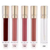 

wholesale matte lip gloss glossy lipgloss nude 20colors liquid lipgloss vendors make your own lip gloss