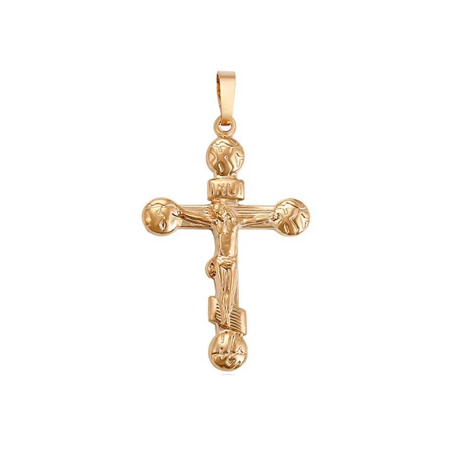 

33218 Xuping wholesale fashion jewelry, simple style gold cross pendant providing free sample