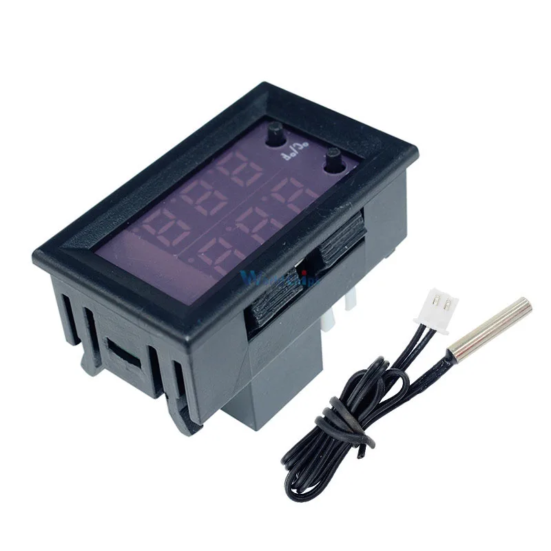 w1209wk 数字恒温器温度控制器模块 dc 12 v 24 v 带防水 ntc 传感器