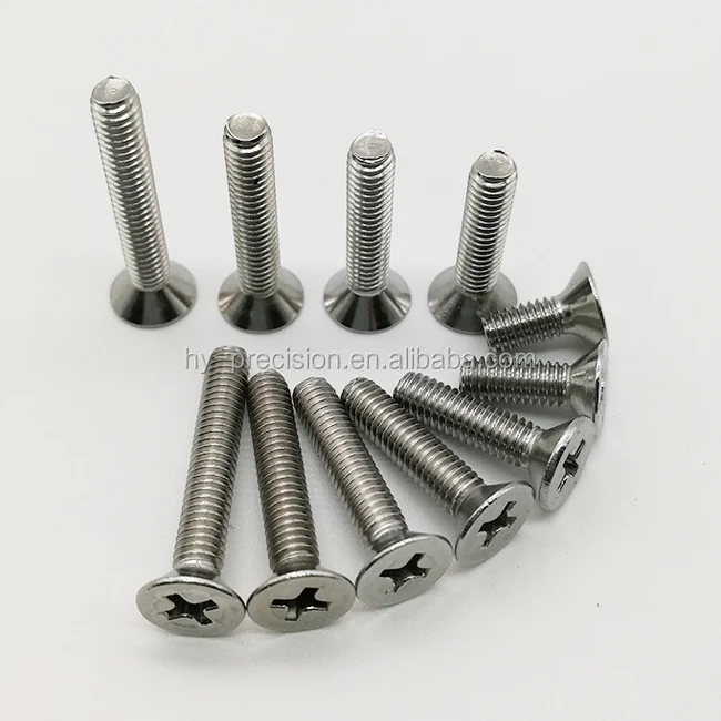 6-32 Stainless Steel 304 Phillips Flat Head Machine Screws - Buy 304 ...