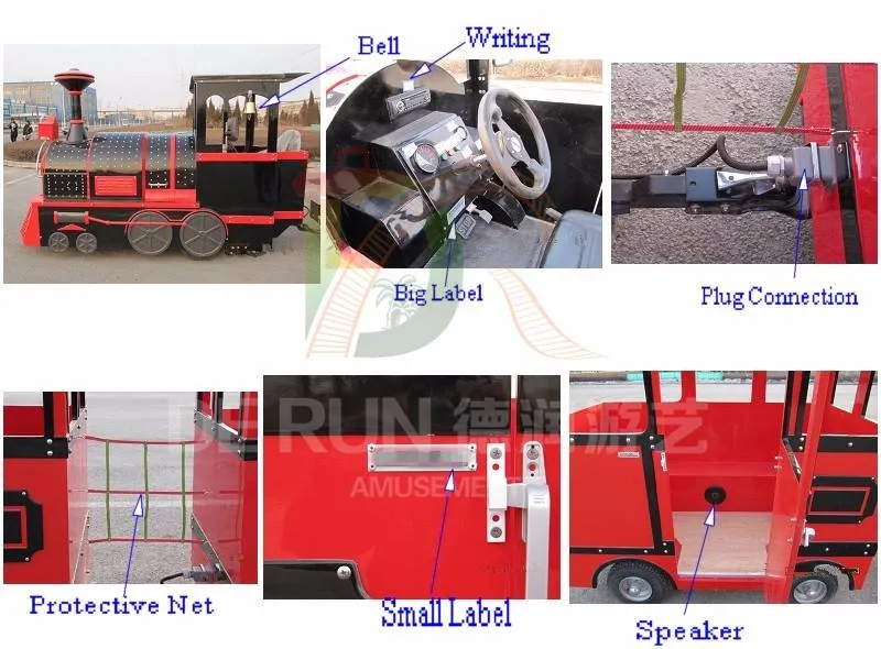 Newest Kids Outdoor Amusement Park Playground Equipment Trackless Train for Sale