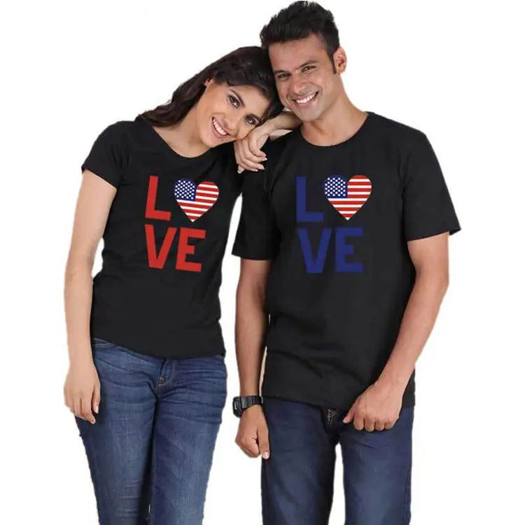 

Custom logo lovers couple t-shirt for valentine's day gift