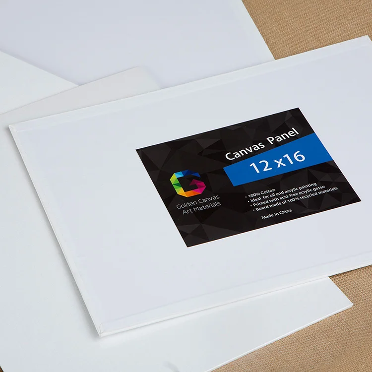 white cotton canvas panel