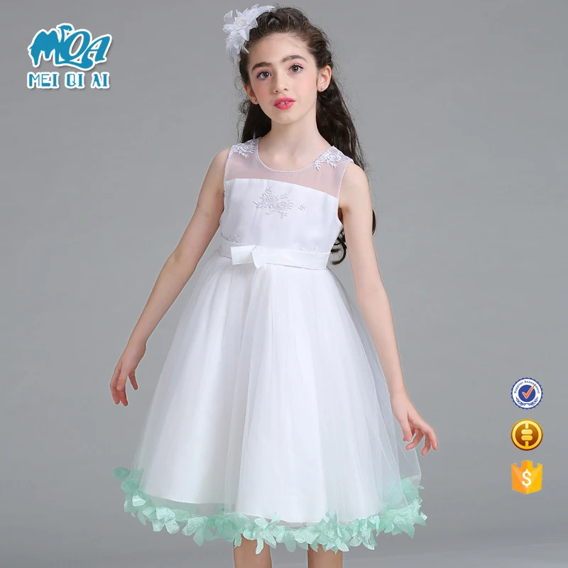 

Latest Frock Designs Pictures Kids Flower Girl Dress Girl Baby Birthday Party Lace Dress LL327, Pink;green;purple;white;white&pink;white&green;white&purple