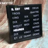 Free sample unique design LED word clock Germany text clock Russian