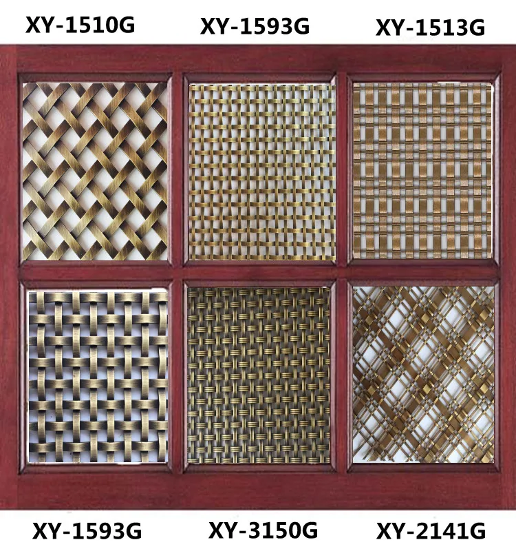 High Quality Decorative Metal Mesh For Cabinets Flat Wire Mesh