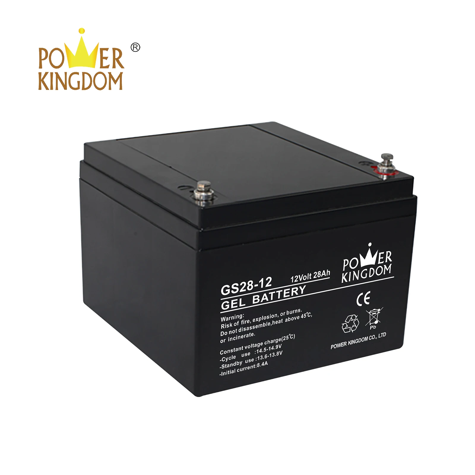 Power Kingdom long standby life rechargeable sealed lead acid battery design solor system