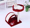 Intelligent fleece cat kitten climbing frames sisal two layers tower cat scratch board post Cat Playgrounds cat scratch toy