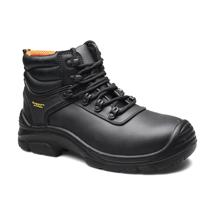 

New Anti static construction waterproof genuine leather safety shoes