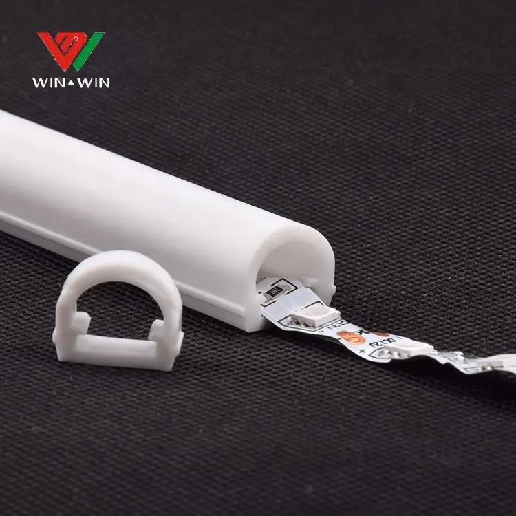 high temperature resistant and Flame retardant flexible silicone tubes for LED strip ROHS