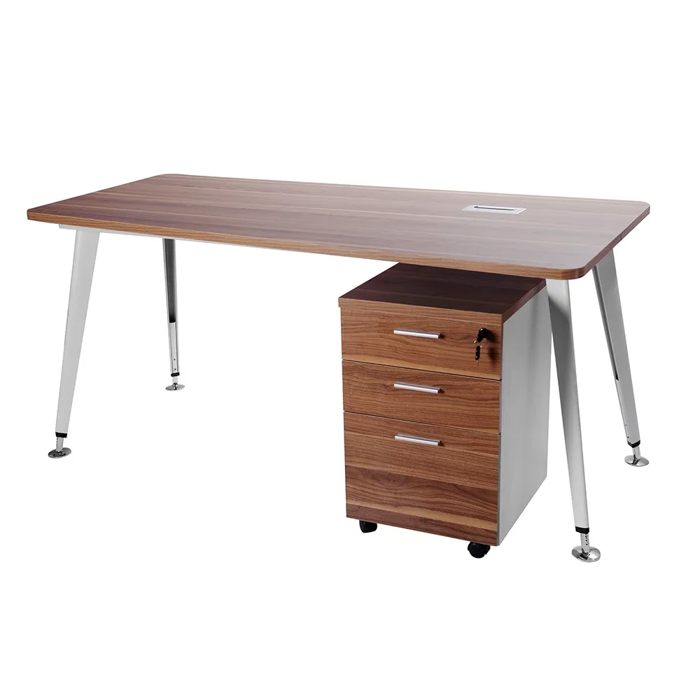 宽应用金属办公桌学校图书馆研究表与密度板顶部