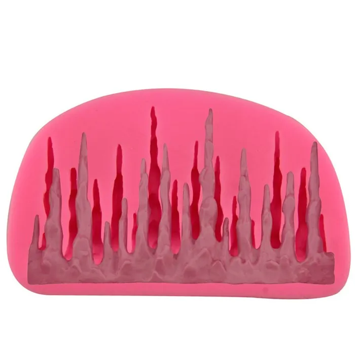 L/'écorce des arbres Moule Fondant Dentelle Molds glacon en Silicone Gâteau Chocolat Décoration Q