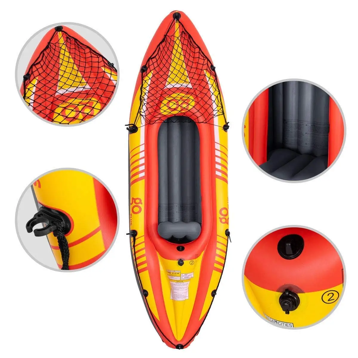 Buy Boreal Design Halo 130 TX Kayak, 13-Feet, Yellow/White 