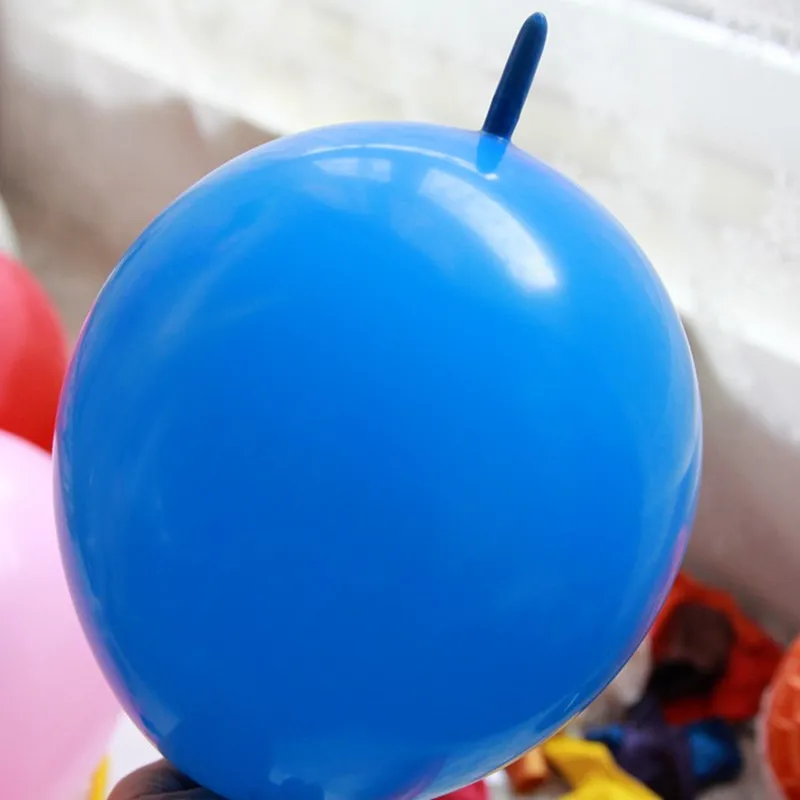 Wholesale 50pcs lot 6 inch Latex link balloons wedding or party decoration BK needle tail balloon