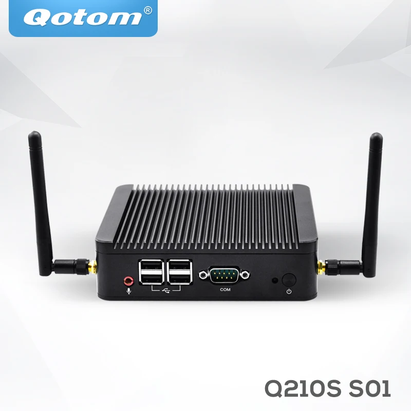 

QOTOM Mini PC Q210S with Core i3 dual core 1.8Ghz, Dual Lan Mini PC with Serial Port