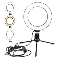 

New Arrival 2019 Hot Selling 16cm Selfie Ring Light Dimmable LED Light Lamp For Makeup Video Live Studio Photo Camera iPhone