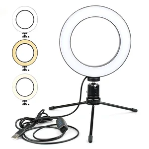 16cm Dimmable LED Selfie Ring Light Makeup & Video