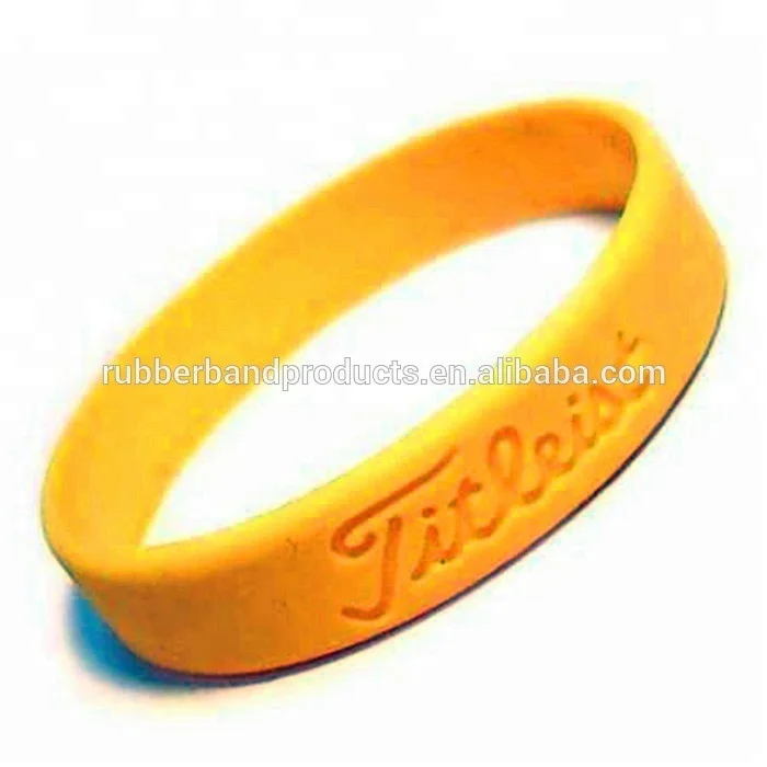 

High Quality Custom Funny Eco-Friendly Elastic Silicone Wristband Cheap, Various color available
