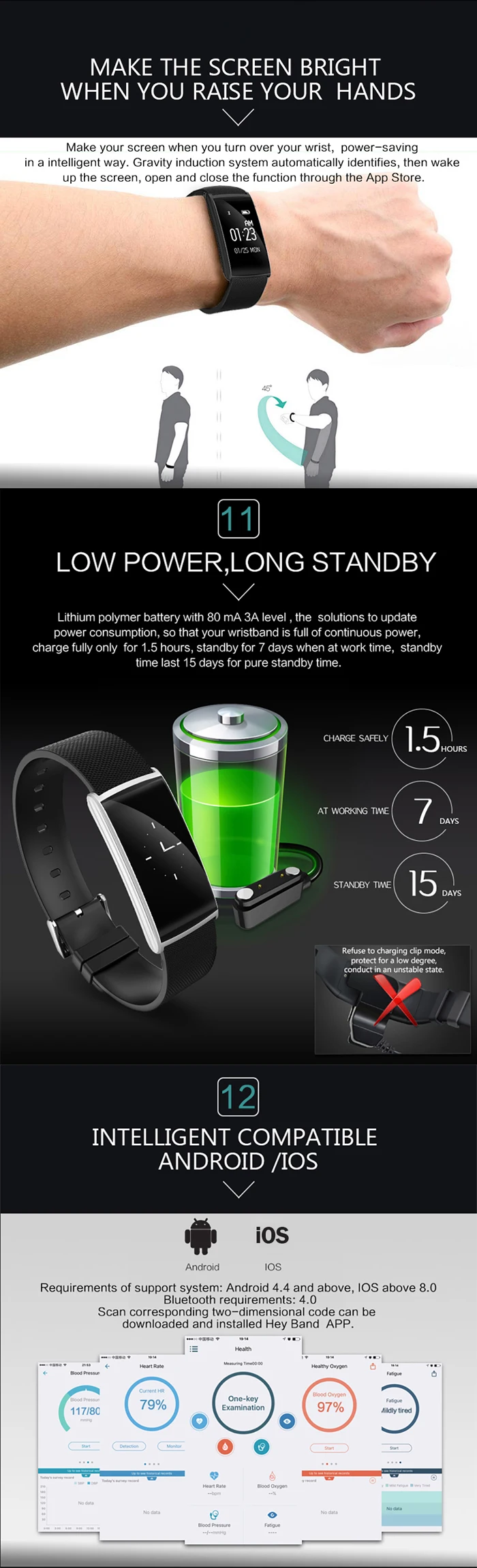 n108 smart wristband