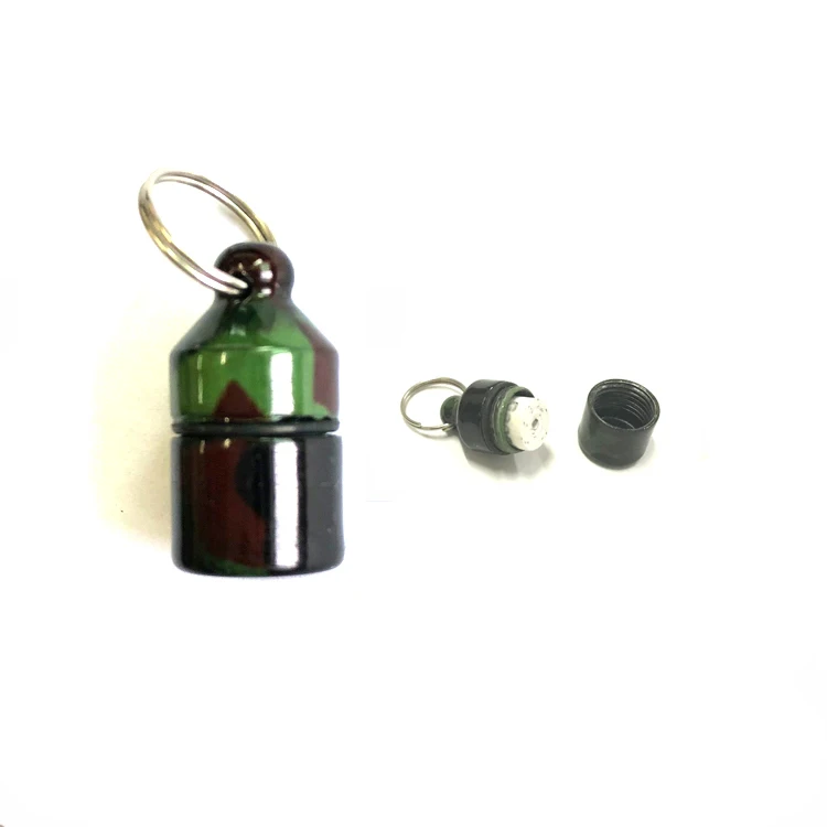 

12*21mm Soobo In stock Micro Watertight Hanging Camo Bison Tube Cache Geocaching Container