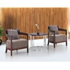 Modern wood furniture set hotel lobby Office leisure chair with table