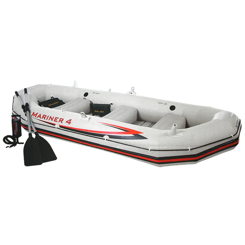 

Intex 68376 Professional Series Mariner 4 Set Inflatable Raft PVC Fishing Boat, Photo