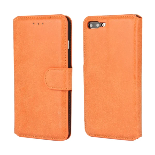 

Hot selling accept custom for iPhone 7 plus Matte PU flip leather phone case high quality shock proof phone case pu leather case, Multi