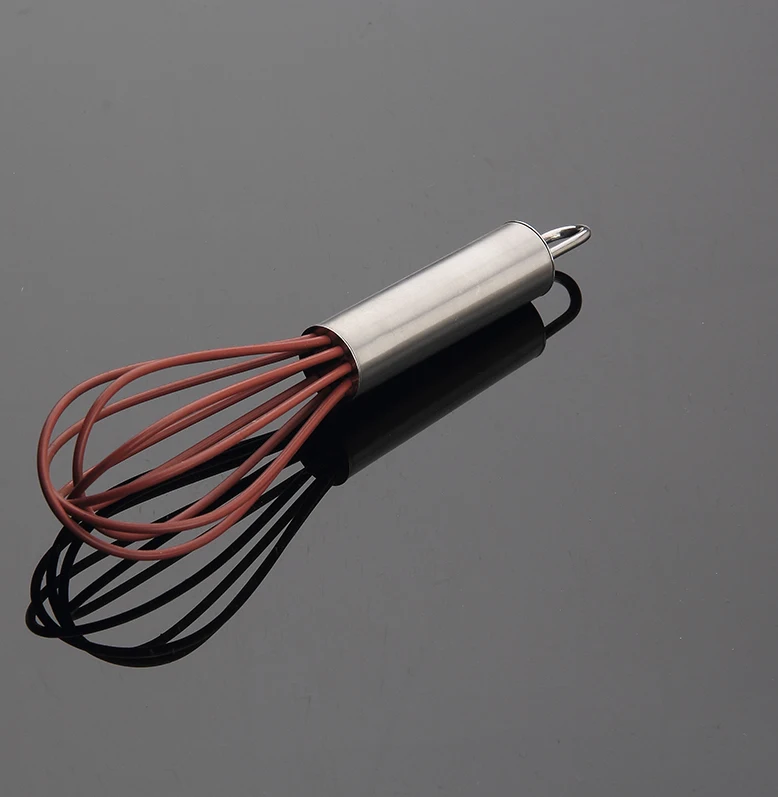 Nontoxic Stainless Steel Manual Silicone Whisk