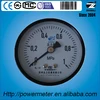 2.5inch-63mm black steel case brass connection back thread type pressure manometer air gauge gas pressure meter