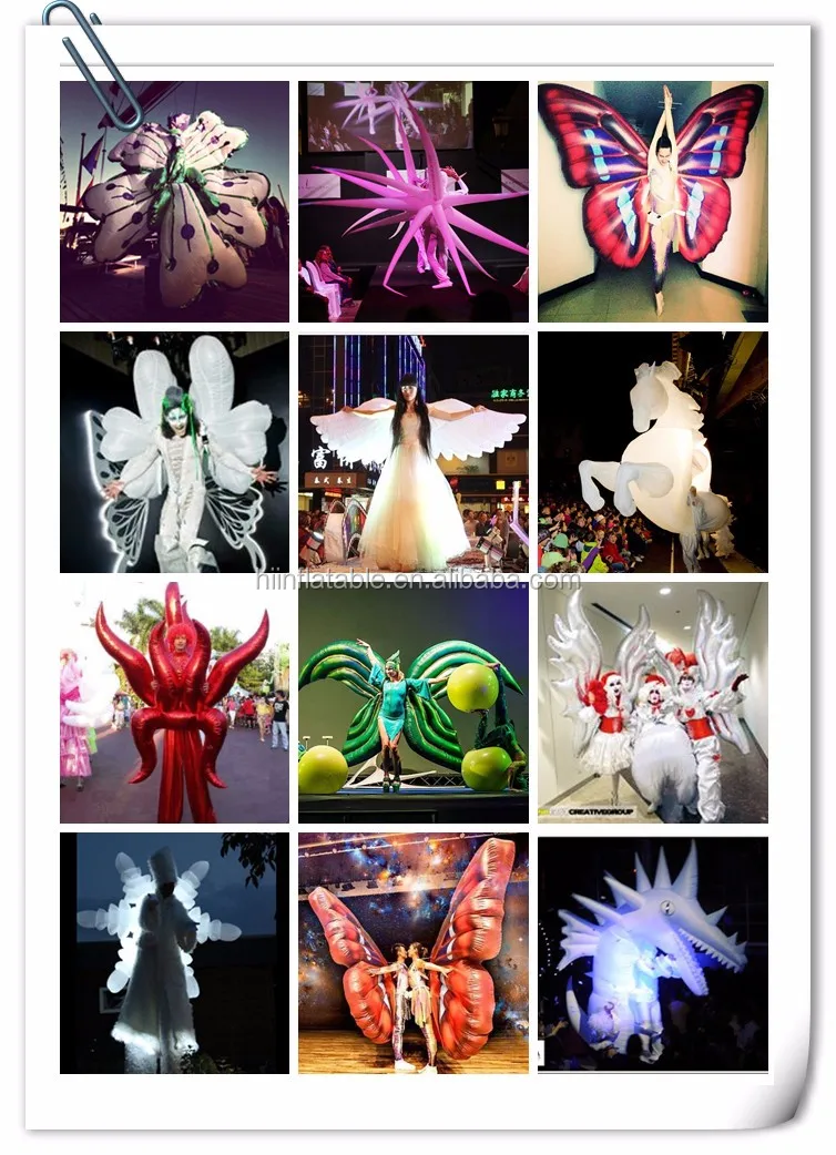 Stage Inflatable Performance backpack flower costume