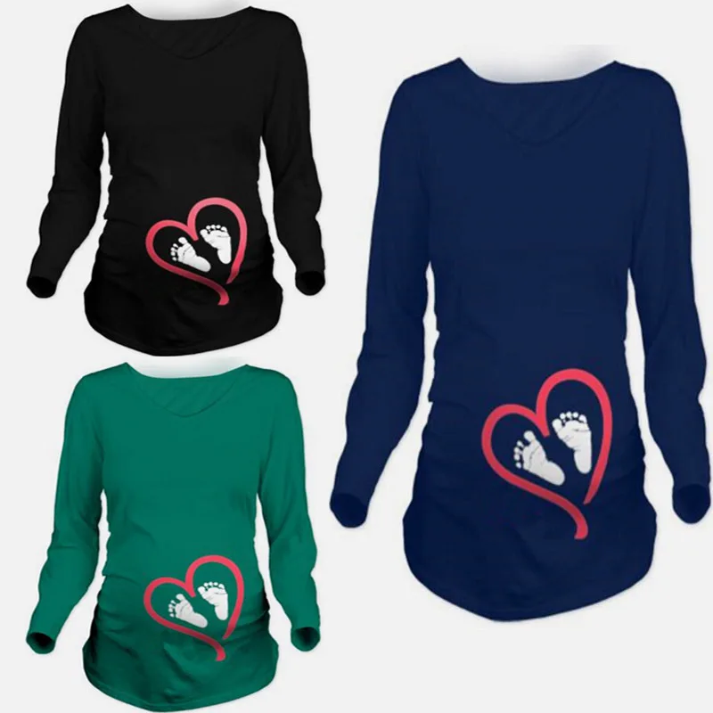 

cotton spandex high quality with cute printing logo maternity wholesale t-shirts hot discount, Any color