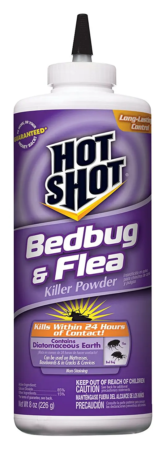 Hot Shot HG-96084 Bedbug and Flea Killer Powder, 8-Ounce. 