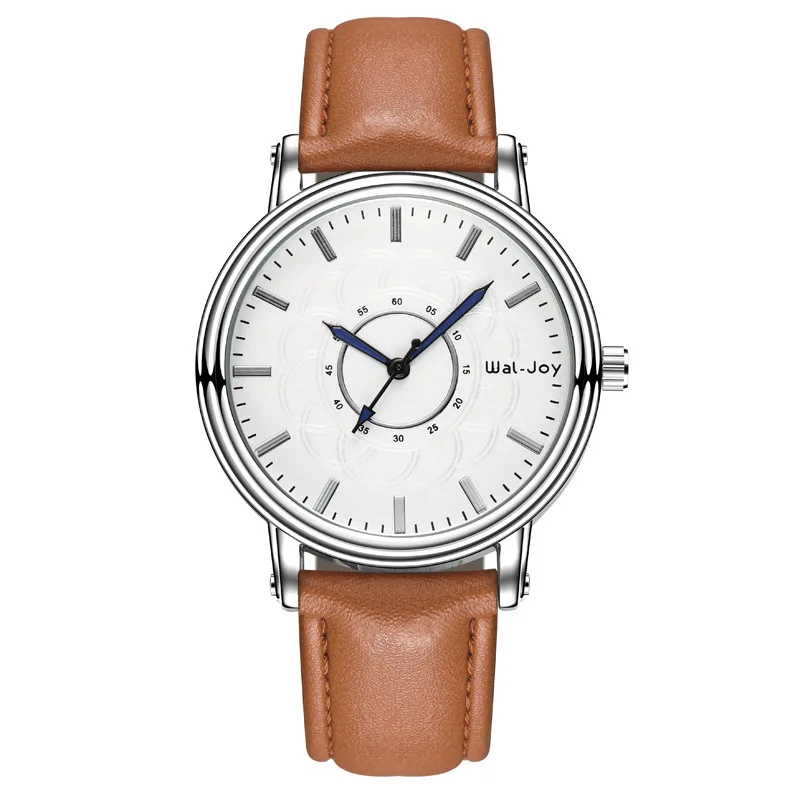 

WJ-8108 Fashion Leather Wristwatch Waterproof Simple Popular Male watch Can Accept Small MOQ OEM Watch, Mix