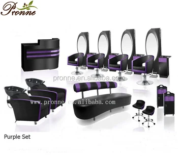 China Supplies Beauty Hair Salon Furnitures And Equipment Purple