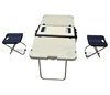 Factory price wholesale multifunctional ice chest rolling cooler box picnic table built with chairs