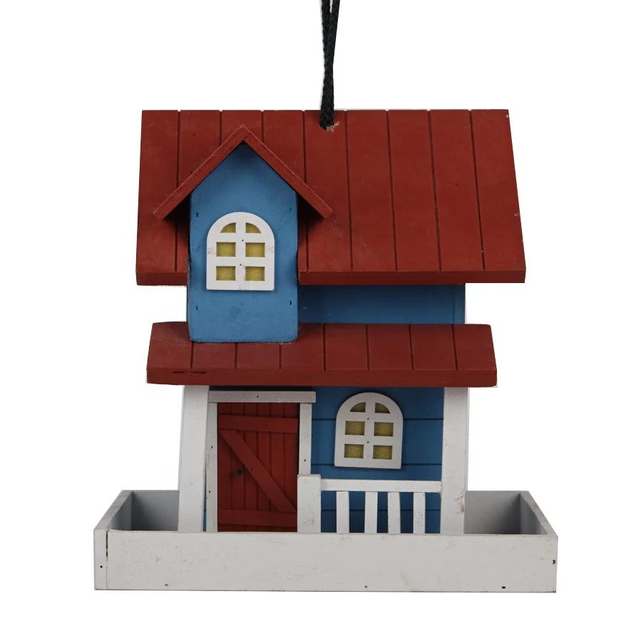 China Wooden Bird Houses With Painting China Wooden Bird Houses