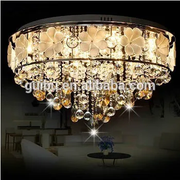 Sith Sense Pastoral Flowers Crystal Ceiling Lamps Bedroom Minimalist Modern Led Crystal Light Warm Circle Of Flowers Buy Crystal Chandeliers Made In