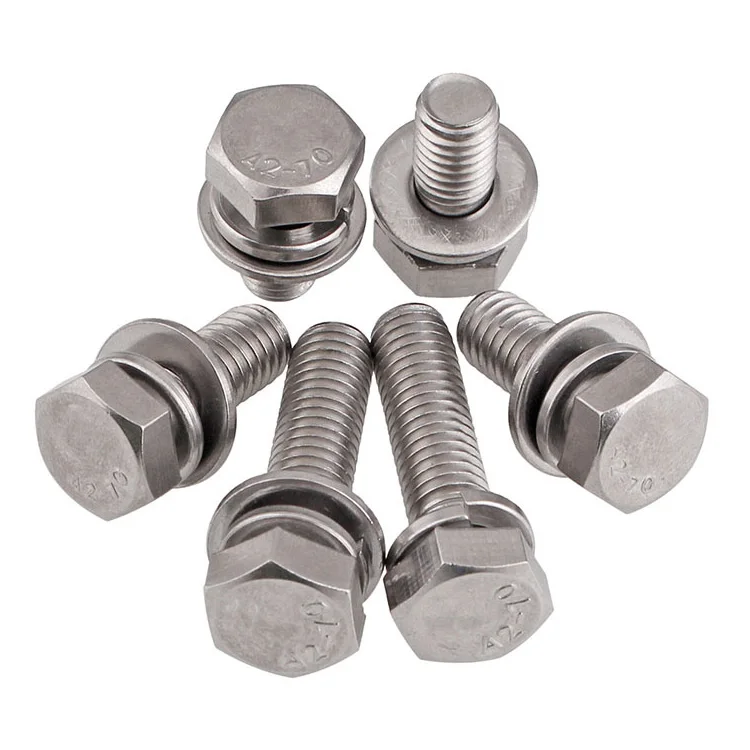 
Stainless Steel Hex Bolt Nut and Washer DIN933 DIN931 