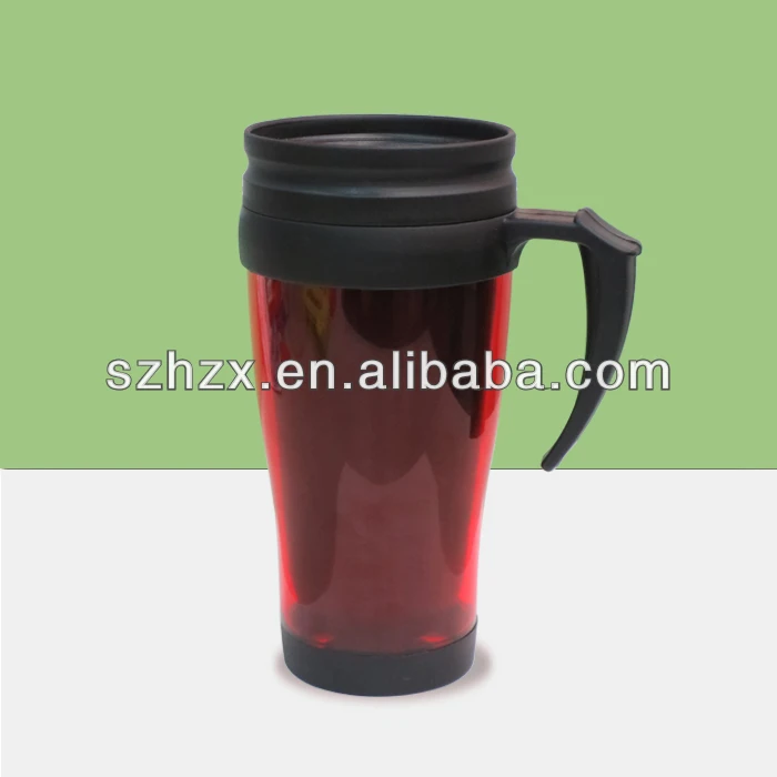 Double Layer Plastic Tumbler/double Wall Plastic Tumbler With Handle
