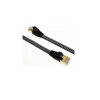 Gold plated Best selling cat7 networking cable with nylon braided for fastest networking