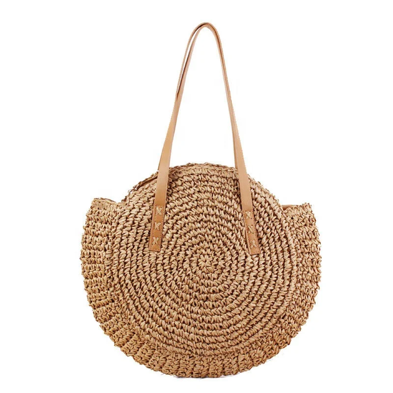 

Women Lady Beach Straw Bag Manual Hand Craft Woven Rattan Bags Wholesale and Custom Made, Customized