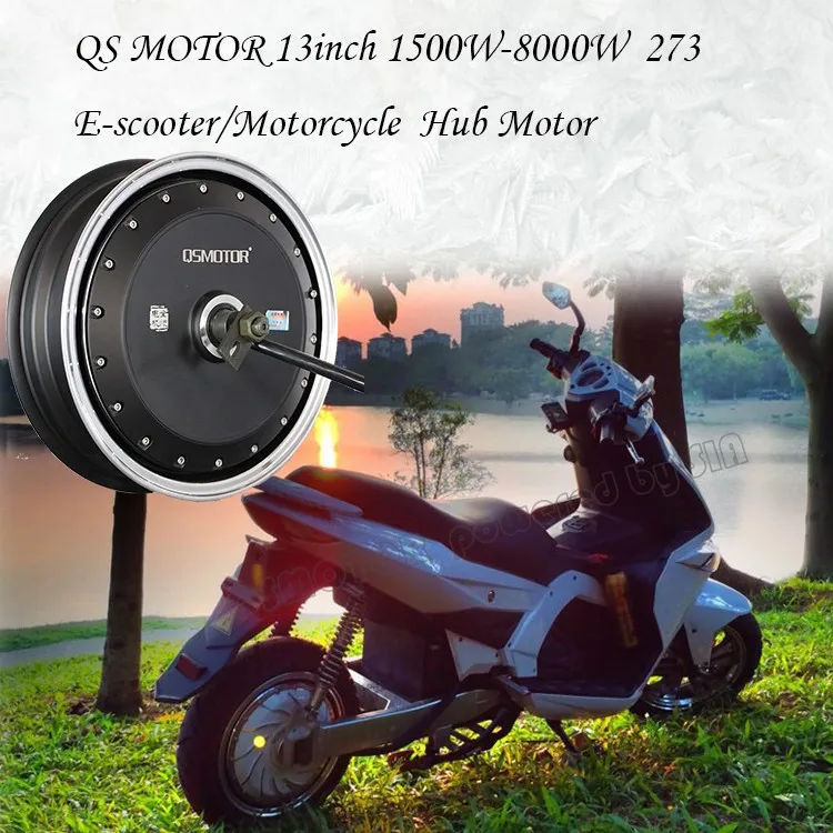 High Power QS Motor 13inch 1500W-8000W 273 Brushless DC Electric Scooter Motorcycle Hub Motors