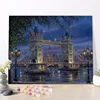 CHENISTORY DZ1179 Picture Paint By Numbers London Bridge Oil On Canvas With Wood Frame