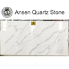 US Market Hot Marble Calacatta Gold Quartz Decorative Stone Slab Shower Wall