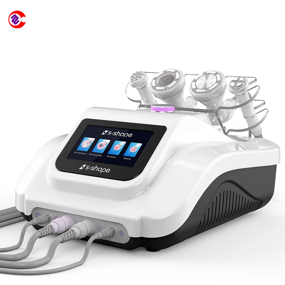 

S-SHAPE Vacuum Suction RF EMS Electroporation 30Khz ultrasonic cavitation fat burning machine