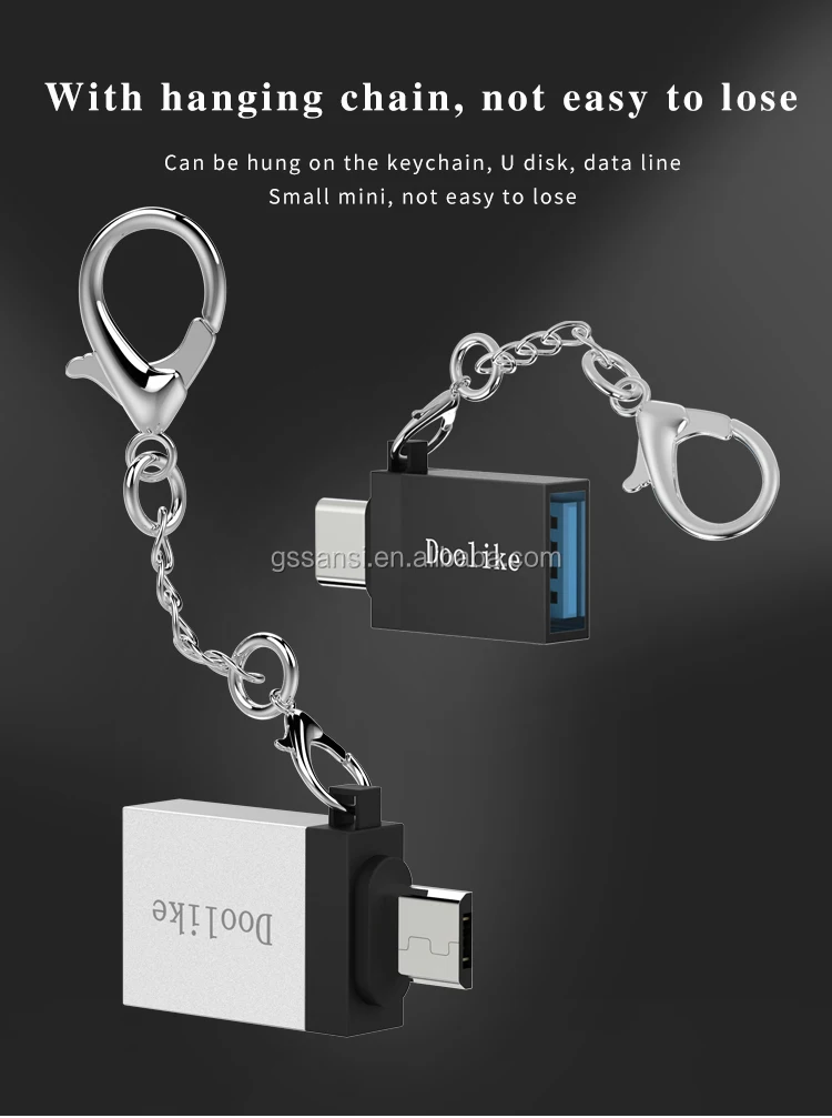 High Quality Mini USB Flash Drive Sync Data Male to Female Micro USB Adapter for V8